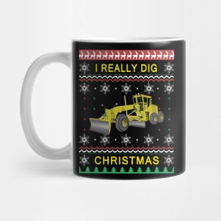 I Really Dig Christmas Big Rig Kids Mug